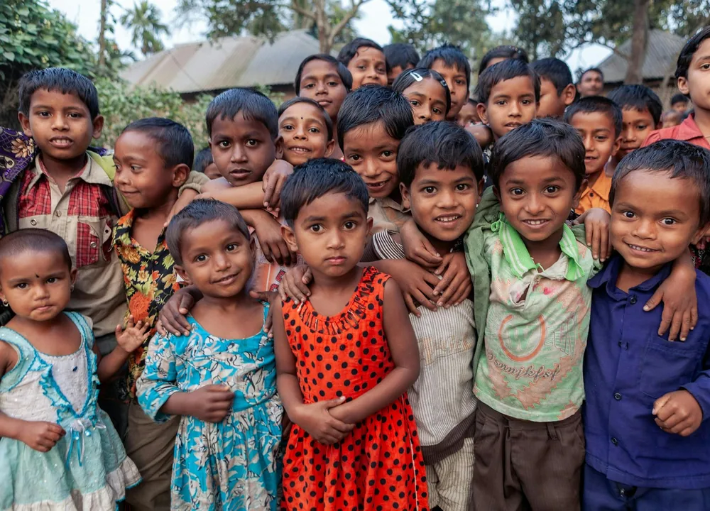 School children together in Bangladesh
